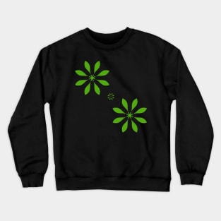 Green flower Crewneck Sweatshirt